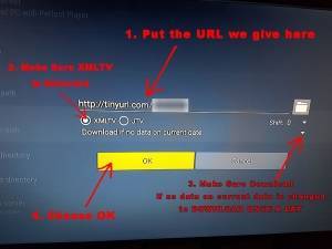 configuration de l'epg