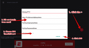 Adding GSE IPTV server details