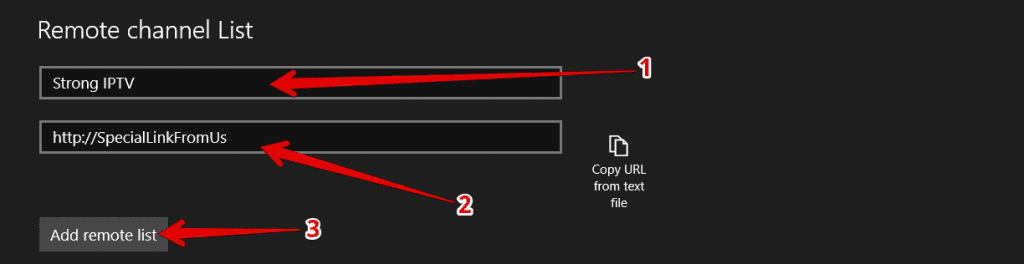 How Remote Channel List Should Look