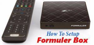 Setting up a Formuler box