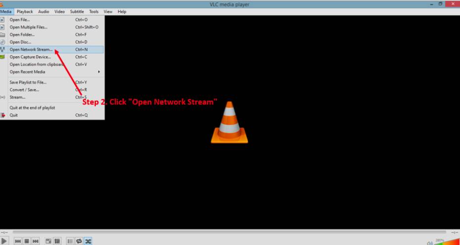 VLC Open Network Stream