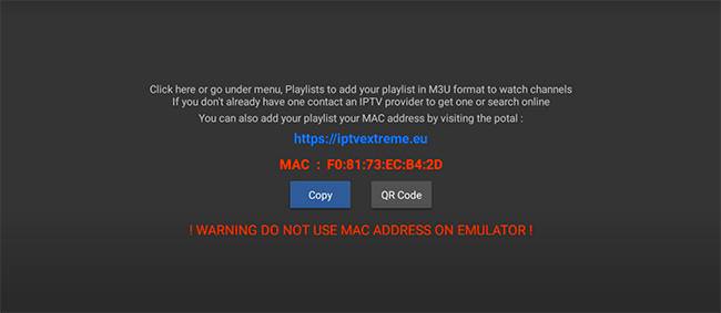 mac code for iptv extreme