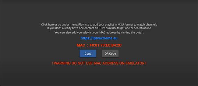 mac code for iptv extreme