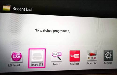 LG TV Smart STB app store