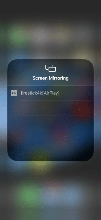 look for firestick from iphone