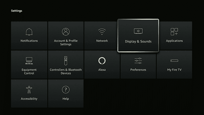 select display and sounds