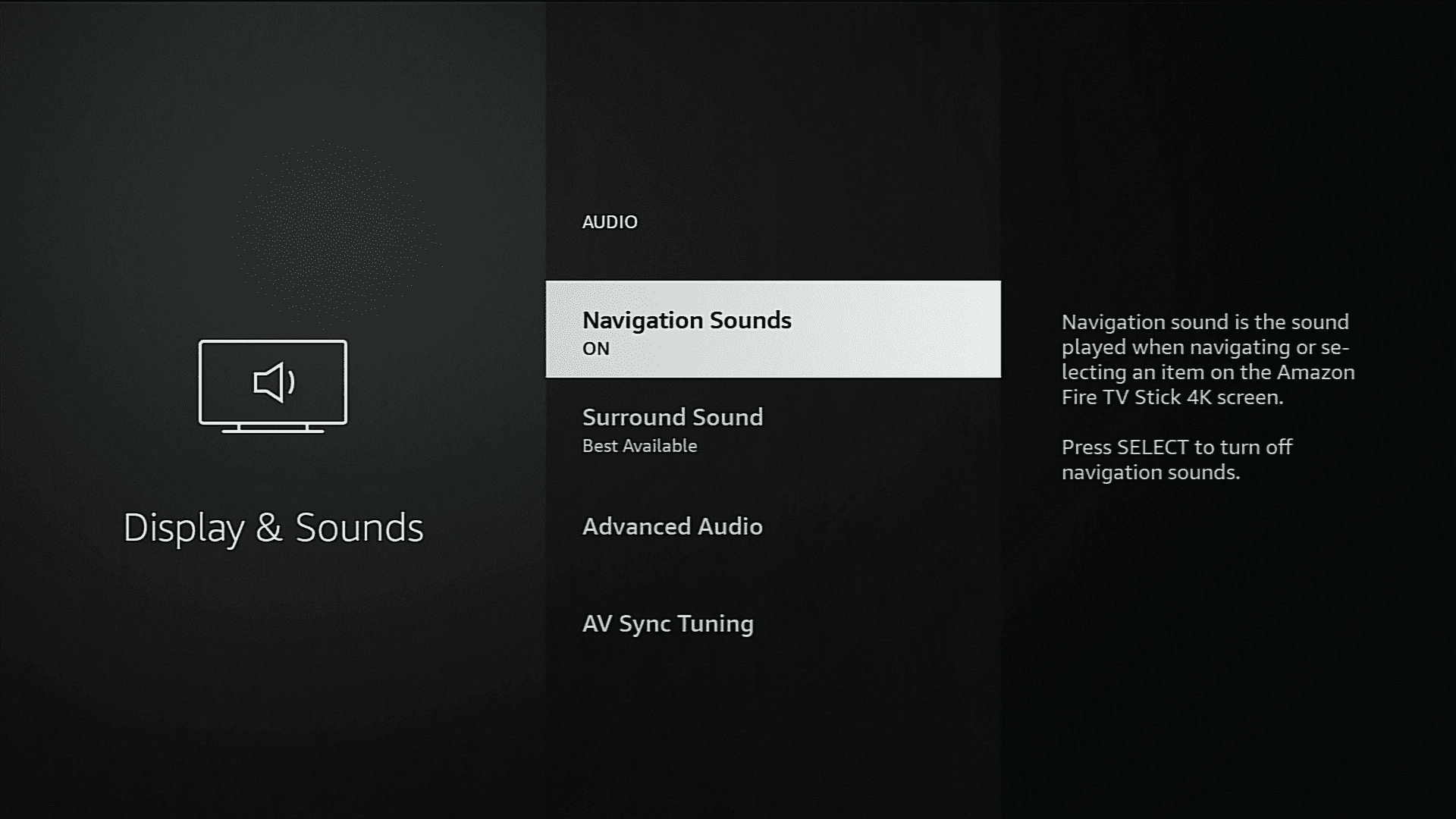 turn off navagational sounds