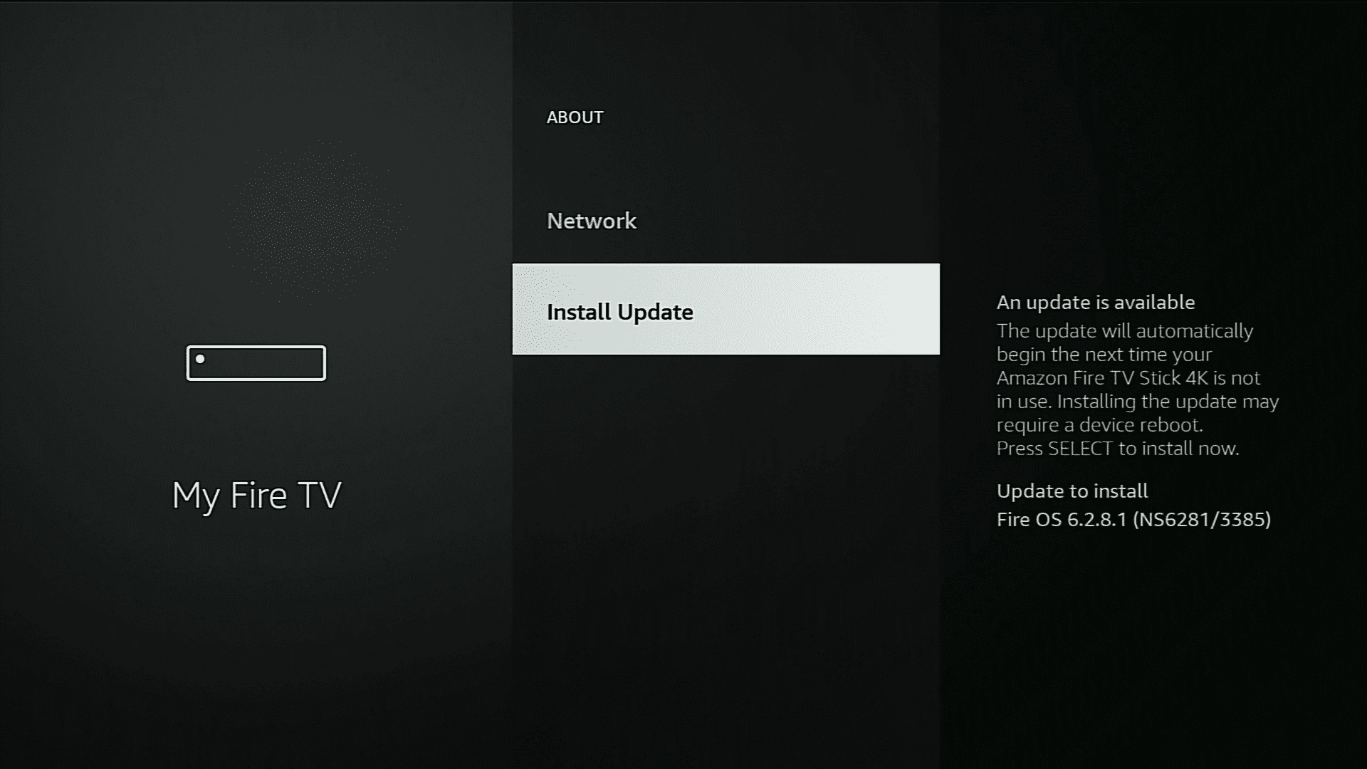 updating the firestick software