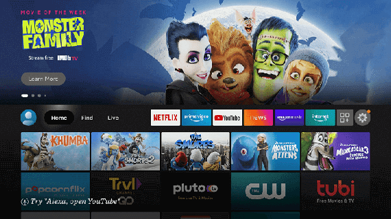 redbox TV wordt weergegeven op het startscherm van Firestick