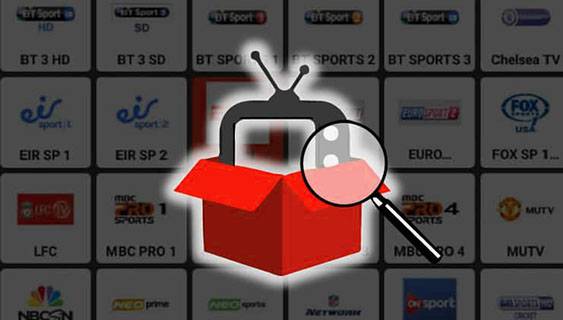 redbox tv-opstartscherm