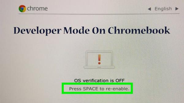 developer mode activated on chromebook