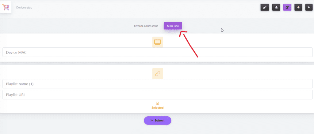 adding m3u playlist url to SET IPTV